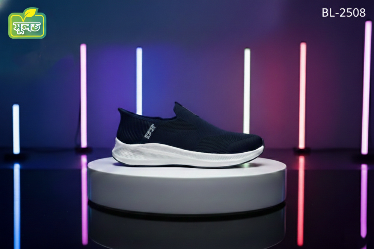 Image-01 Blue Skechers SLIP-INS - Image 1